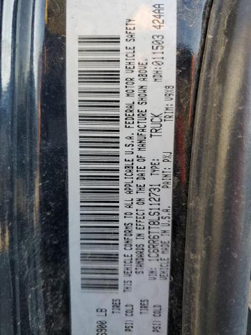 1C6RR6TT8LS112731 - 2020 RAM 1500 CLASS SLT შავი ფოტო 12