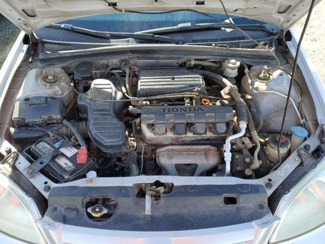 2HGES16562H542762 - 2002 HONDA CIVIC LX SILVER photo 11