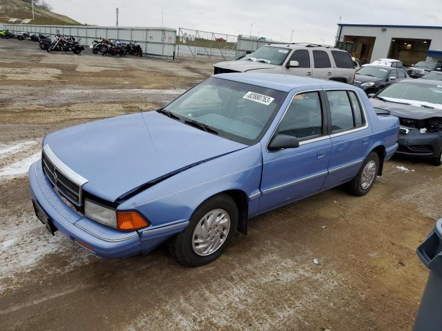 1B3XA46K5NF128235 - 1992 DODGE SPIRIT BLUE photo 1