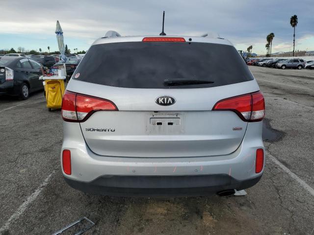 5XYKT4A60EG434432 - 2014 KIA SORENTO LX SILVER photo 6