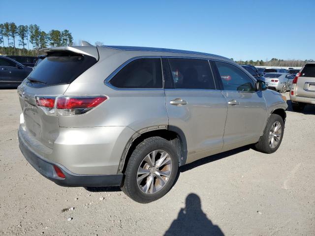 5TDKKRFH4FS110396 - 2015 TOYOTA HIGHLANDER XLE CREAM photo 3