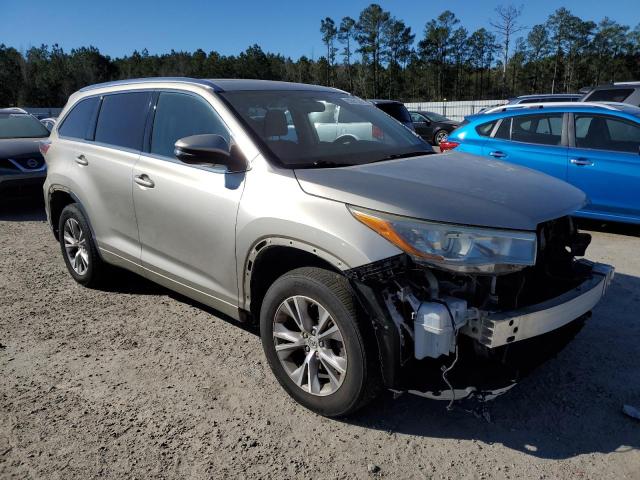 5TDKKRFH4FS110396 - 2015 TOYOTA HIGHLANDER XLE CREAM photo 4