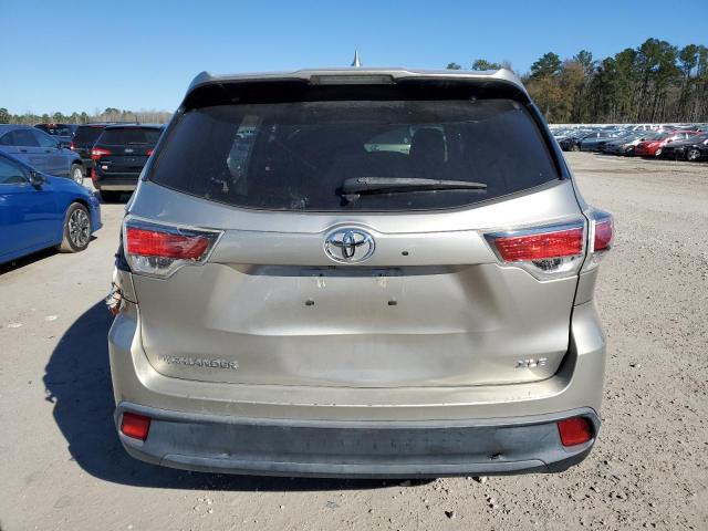5TDKKRFH4FS110396 - 2015 TOYOTA HIGHLANDER XLE CREAM photo 6