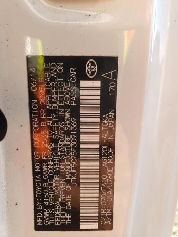 JTKJF5C75F3091369 - 2015 TOYOTA SCION TC 白色 照片 13