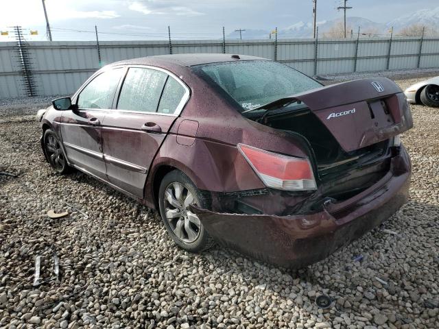 1HGCP26859A133010 - 2009 HONDA ACCORD EXL BURGUNDY photo 2