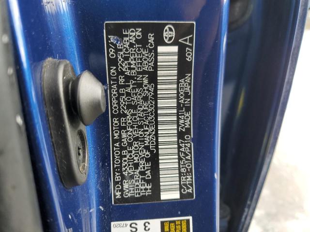 JTDZN3EU3C3027945 - 2012 TOYOTA PRIUS V BLUE photo 13