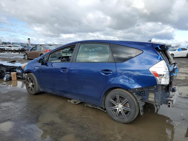 JTDZN3EU3C3027945 - 2012 TOYOTA PRIUS V BLUE photo 2