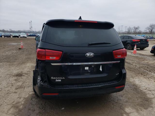 KNDMB5C15K6541283 - 2019 KIA SEDONA LX BLACK photo 6