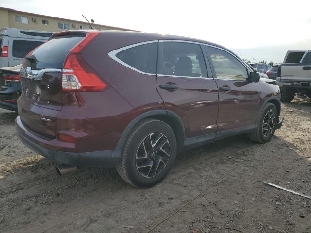 2HKRM3H49GH561606 - 2016 HONDA CR-V SE BURGUNDY photo 3