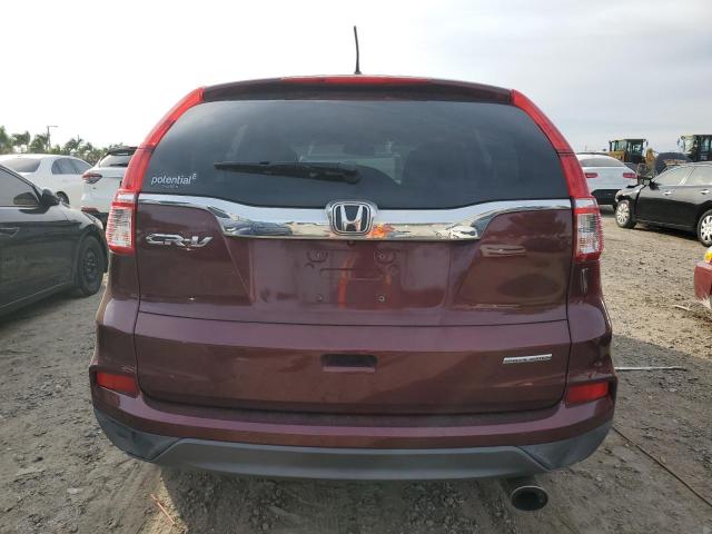 2HKRM3H49GH561606 - 2016 HONDA CR-V SE BURGUNDY photo 6