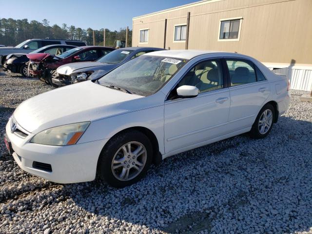 1HGCM56396A158275 - 2006 HONDA ACCORD SE WHITE photo 1