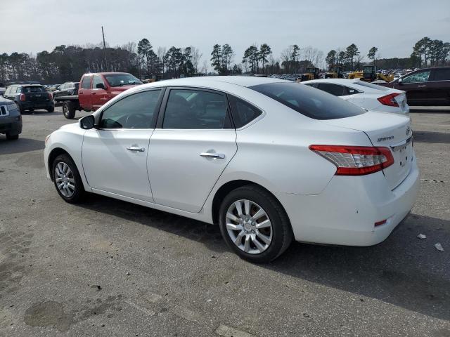 3N1AB7AP9EL663504 - 2014 NISSAN SENTRA S WHITE photo 2