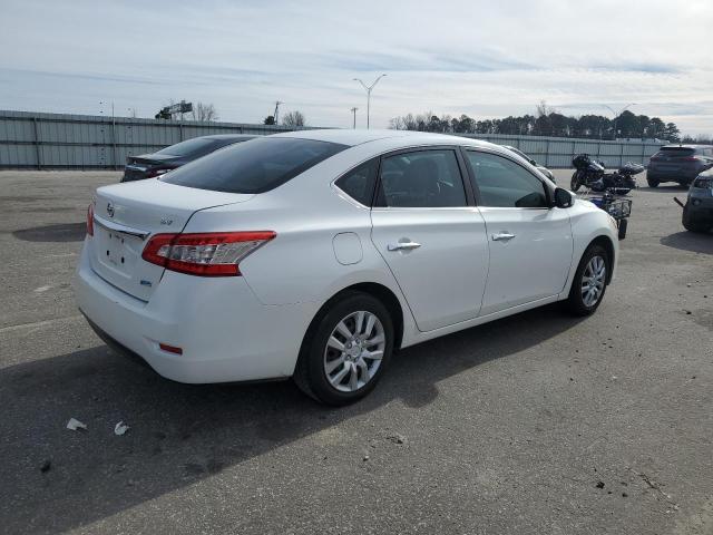 3N1AB7AP9EL663504 - 2014 NISSAN SENTRA S WHITE photo 3