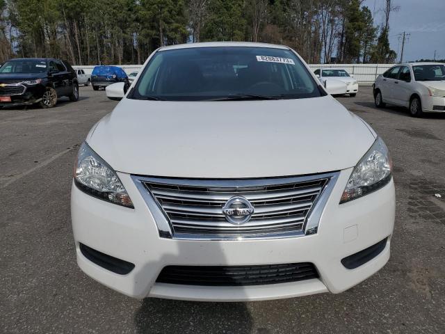 3N1AB7AP9EL663504 - 2014 NISSAN SENTRA S WHITE photo 5