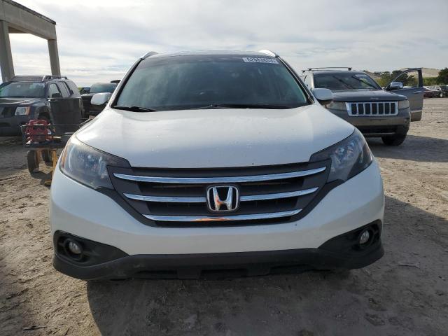 5J6RM3H79CL027712 - 2012 HONDA CR-V EXL WHITE photo 5