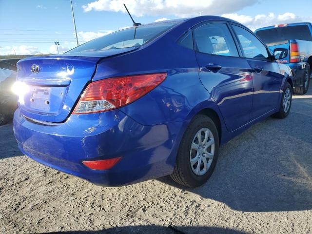 KMHCT4AE6CU219995 - 2012 HYUNDAI ACCENT GLS BLUE photo 3