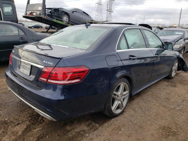 WDDHF8JB9EA878923 - 2014 MERCEDES-BENZ E 350 4MATIC BLUE photo 3