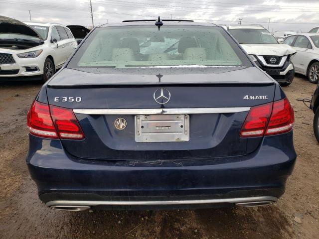 WDDHF8JB9EA878923 - 2014 MERCEDES-BENZ E 350 4MATIC BLUE photo 6