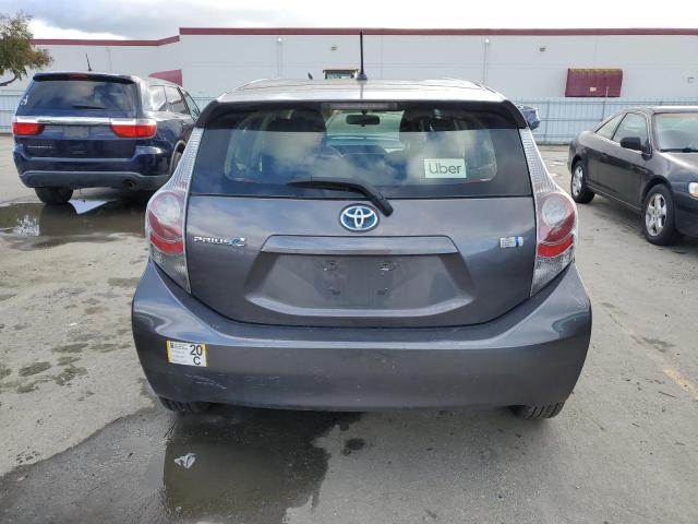 JTDKDTB3XD1538095 - 2013 TOYOTA PRIUS C GRAY photo 6