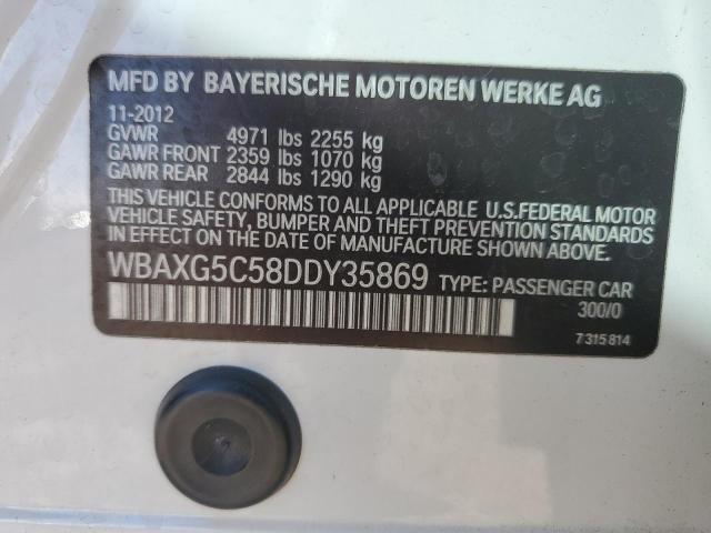 WBAXG5C58DDY35869 - 2013 BMW 528 I WHITE photo 12