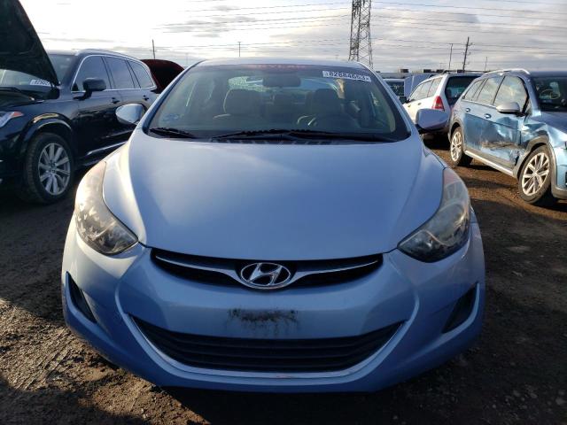 KMHDH4AEXBU111318 - 2011 HYUNDAI ELANTRA GLS BLUE photo 5