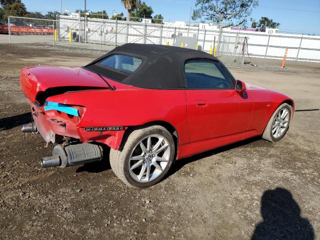 JHMAP1142YT002736 - 2000 HONDA S2000 RED photo 3