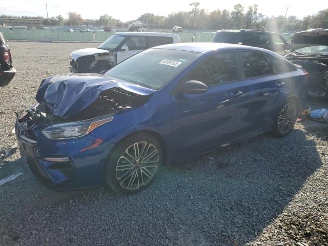 3KPF44AC2ME334347 - 2021 KIA FORTE GT BLUE photo 1