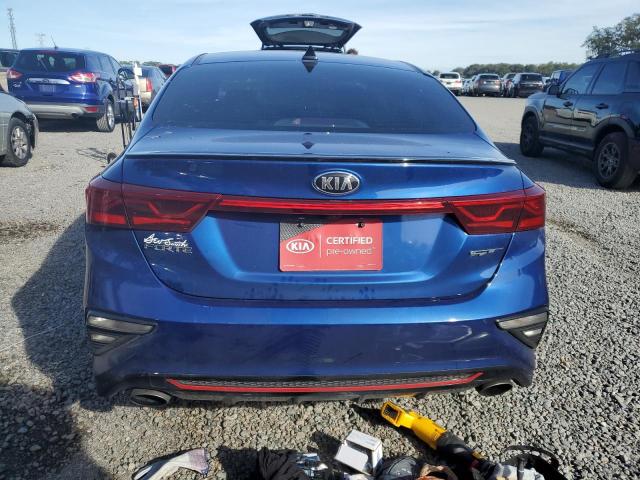 3KPF44AC2ME334347 - 2021 KIA FORTE GT BLUE photo 6