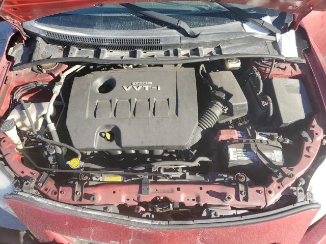 JTDBL40E999040136 - 2009 TOYOTA COROLLA BASE წითელი ფოტო 11