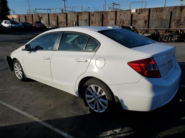 19XFB2F91CE348407 - 2012 HONDA CIVIC EXL WHITE photo 2