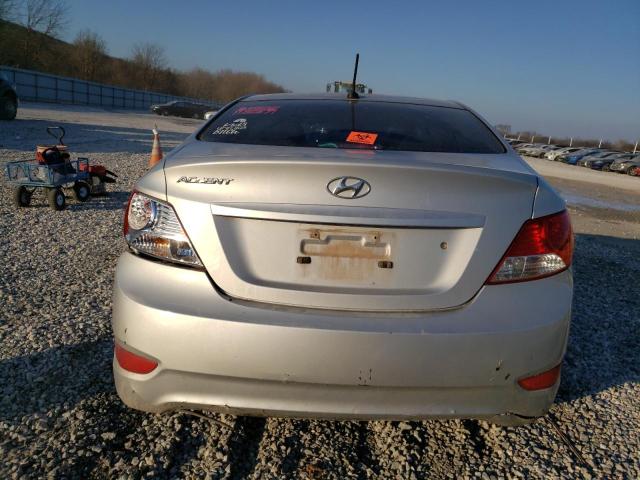 KMHCU4AE6CU120641 - 2012 HYUNDAI ACCENT GLS SILVER photo 6