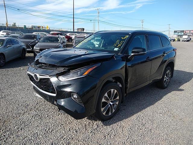 5TDGZRBHXMS115249 - 2021 TOYOTA HIGHLANDER XLE BLACK photo 1