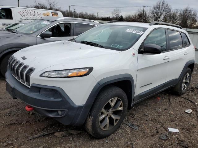 1C4PJMBB1EW109685 - 2014 JEEP CHEROKEE TRAILHAWK WHITE photo 1