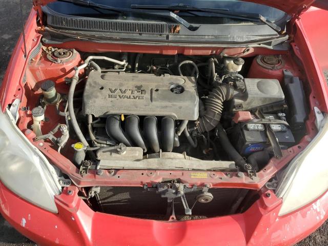 2T1KR32E77C662439 - 2007 TOYOTA COROLLA MA XR RED photo 11