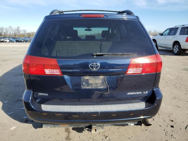 5TDZA23CX5S384301 - 2005 TOYOTA SIENNA CE BLUE photo 6