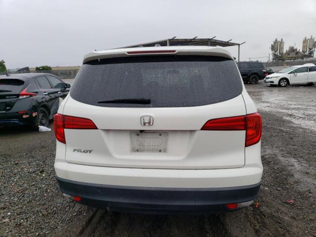 5FNYF5H52HB036283 - 2017 HONDA PILOT EXL WHITE photo 6