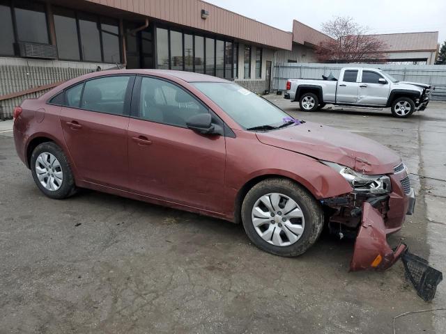 1G1PA5SHXD7217461 - 2013 CHEVROLET CRUZE LS MAROON photo 4