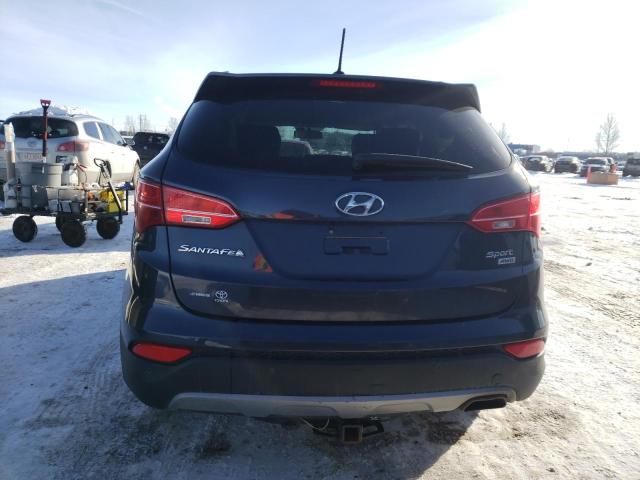 5XYZUDLB2DG077064 - 2013 HYUNDAI SANTA FE S BLUE photo 6