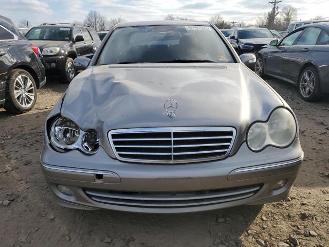 WDBRF81J85F677523 - 2005 MERCEDES-BENZ C 240 4MATIC SILVER photo 5