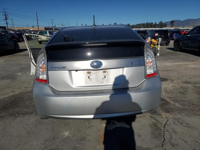 JTDKN3DP7E3058292 - 2014 TOYOTA PRIUS PLUG SILVER photo 6