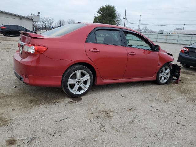 5YFBU4EE1DP131040 - 2013 TOYOTA COROLLA BASE RED photo 3