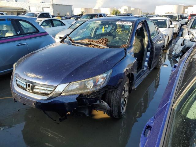 1HGCR6F33EA001797 - 2014 HONDA ACCORD HYBRID BLUE photo 1