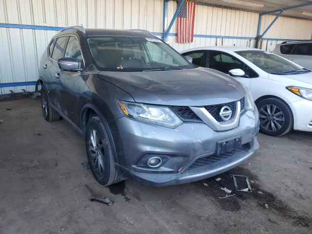 5N1AT2MV6EC834031 - 2014 NISSAN ROGUE S GRAY photo 4