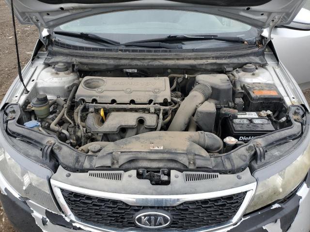 KNAFW4A3XD5692444 - 2013 KIA FORTE SX SILVER photo 11