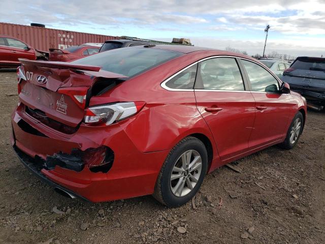 5NPE24AF3HH466983 - 2017 HYUNDAI SONATA SE RED photo 3