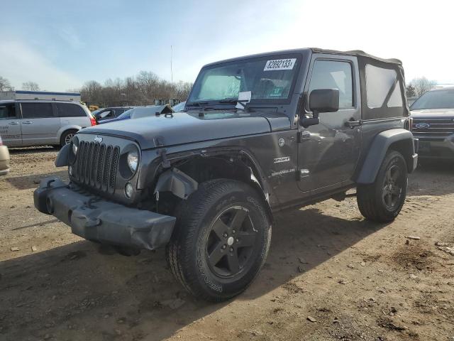 1C4AJWAG9EL180035 - 2014 JEEP WRANGLER SPORT GRAY photo 1