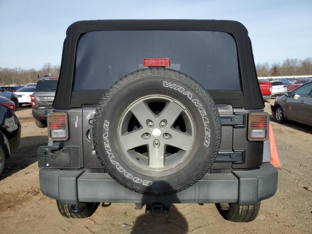 1C4AJWAG9EL180035 - 2014 JEEP WRANGLER SPORT GRAY photo 6