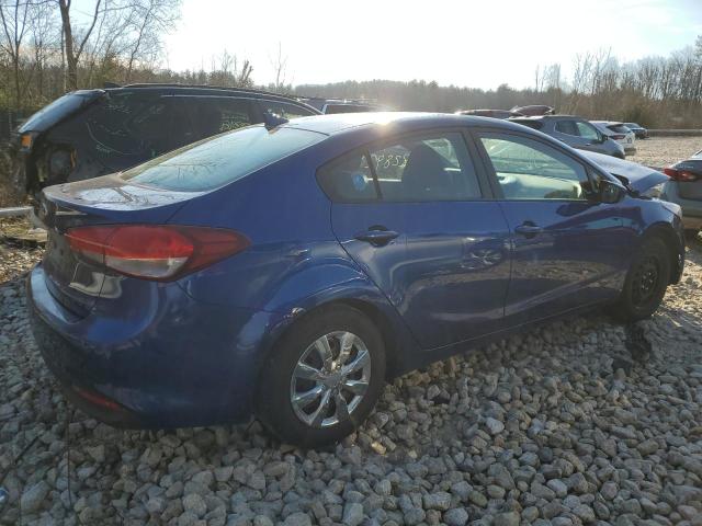 3KPFK4A7XJE193631 - 2018 KIA FORTE LX BLUE photo 3