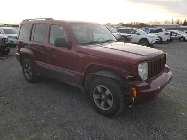 1J8GN28K28W106534 - 2008 JEEP LIBERTY SPORT BURGUNDY photo 4