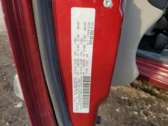 2C4RC1BG3GR214785 - 2016 CHRYSLER TOWN & COU TOURING RED photo 13